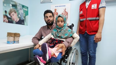 Maya was born with legs like her father, Mohammed Merhi, as a result of a condition known as congenital amputation. Reuters