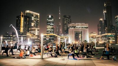 Sign up to take part in Talise Fitness Rooftop Yoga and celebrate the return of the cooler weather with a relaxing, rejuvenating yoga session. Courtesy Talise Fitness