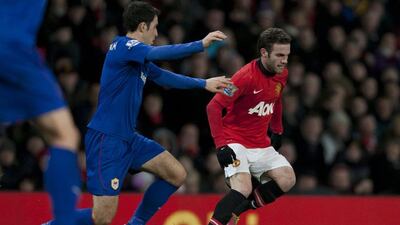 Juan Mata debuted for Manchester United against Cardiff on Tuesday. Jon Super / AP