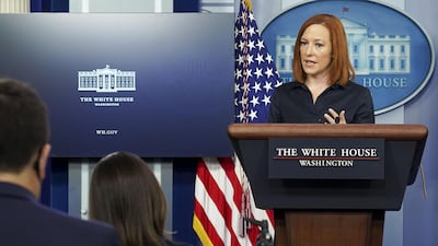 White House Press Secretary Jen Psaki said the US is taking Iran's 'provocative' announcement 'seriously'. UPI/Bloomberg