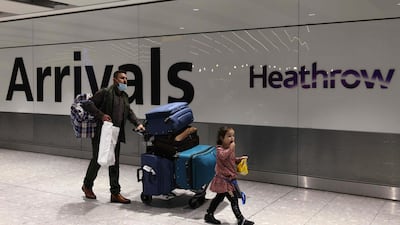 Terminal 5 at Heathrow. The airport's passenger numbers more than trebled year-on-year in 2022. AFP