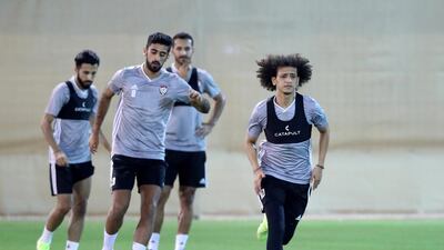 The UAE's Omar Abdulrahman training in Dubai. Chris Whiteoak / The National