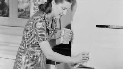 Wipe the outside with a damp cloth and detergent - and clean seals that can harbour mould.