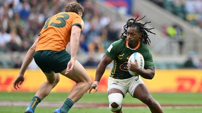 Branco du Preez, right, will represent South Africa. AFP