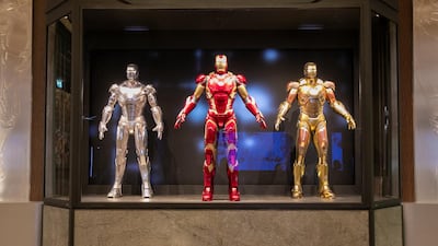 Disney's Hotel New York - The Art of Marvel has an Iron Man display. Getty Images