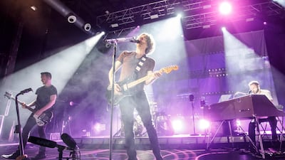 Snow Patrol's Gary Lightbody, centre, becomes an OBE. Redferns