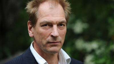 Crews are using helicopters and drones to search for Julian Sands, who was reported missing on Friday on a trail on Mt Baldy. AP