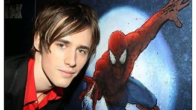 Reeve Carney plays Peter Parker and Spider-Man in Spider-Man: Turn Off the Dark. Courtesy FilmMagic