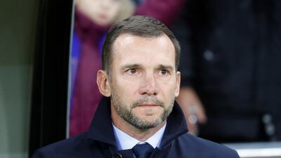 Ukraine coach Andriy Shevchenko. Reuters