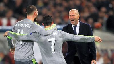Zidane's side did include a star cast led by Cristiano Ronaldo and Sergio Ramos. Paolo Bruno / Getty Images