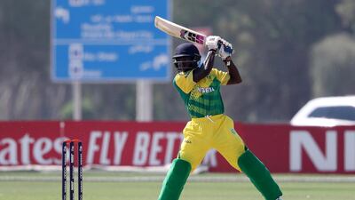 Sesan Adedeji on his way to a half century. Pawan Singh / The National