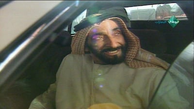 Father of the nation Sheikh Zayed appeared on television favourite Games from the Past in 1994. Courtesy Abu Dhabi TV