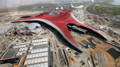 Ferrari World and other theme parks like Warner Bros World are located on Yas Island