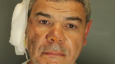 Soliman photographed after his arrest. Reuters