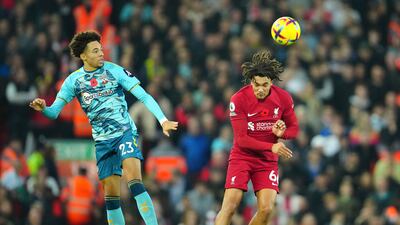 SUBS: Samuel Edozie - 6 The 19-year-old came on for Adam Armstrong in the 59th minute, He showed his ability with a clever one-two in the area but was foiled by Alisson. AP