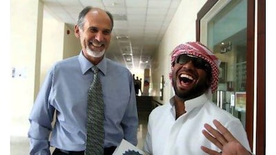 Rory Hume, the provost at the UAE University, believes the increase in applicants in his institution is due to the emphasis on research. Stephen Lock / The National