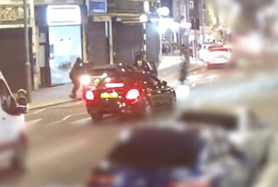 CCTV footage from April 18, 2022, shows the moment former world boxing champion Amir Khan was robbed at gunpoint for his £70,000 watch. PA