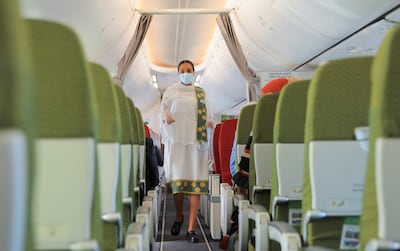 If there's no dedicated prayer space on your flight, travellers can simply pray from their seats. Reuters