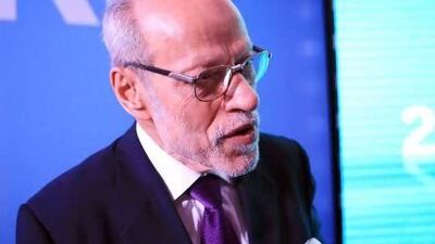 Dr. Hamid Ibrahim El Mously from Egypt, won second place in the best development project category at this year's Khalifa International Date Palm Awards which was held at the Emirates Palace hotel in Abu Dhabi. Ravindranath K / The National