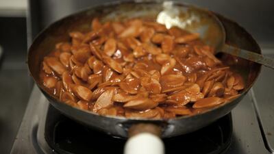 Some would even go so far as to call it the unofficial national dish, outstripping spiced biryani, harees porridge or luqaimat dumplings in terms of popularity. Jaime Puebla / The National