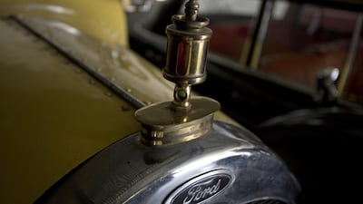 A monogram of a 1914 Ford Model T. Membership for the Vintage and Classic Car Club of Pakistan has topped 10,000.