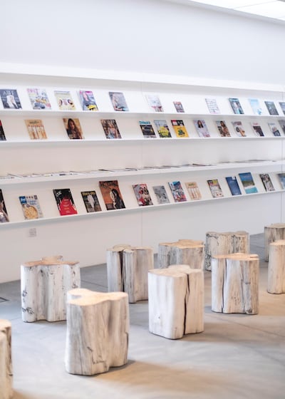 Al Safa Art and Design Library serves as a reference space for books on architecture, design and visual culture. Reem Mohammed for The National