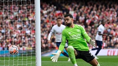 Arsenal ratings: Made a decent save to deny Brennan Johnson but then almost immediately was guilty of flapping at a cross directly contributing to Tottenham's first goal. Reuters