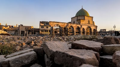 The Al Nuri mosque in Mosul, heavily damaged by ISIS fighters in the 2017 battle for the city. AFP