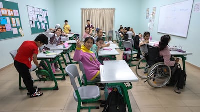 A lesson gets under way