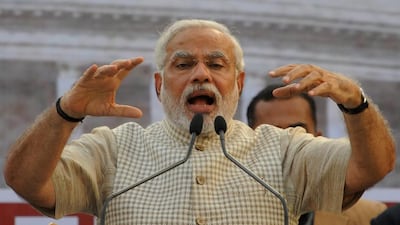 Although Narendra Modi’s win was resounding, critics worry that his rise could worsen sectarian tensions between India’s majority Hindus and its 180 million Muslims. AFP / May 16, 2014