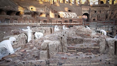 The restoration involved more than 80 people, including archaeologists, restorers, architects, engineers, surveyors and construction workers. Courtesy Tod’s Group