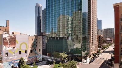 The Homewood Suites South Loop Chicago has 196 self-service apartments. Image courtesy of Homewood Suites South Loop, Chicago