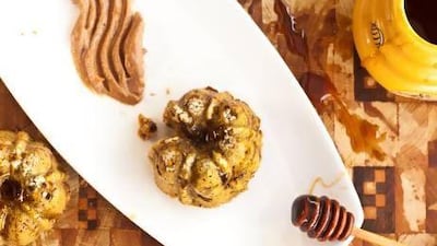 Baked date and tahina cake. Courtesy iliveinafryingpan.com