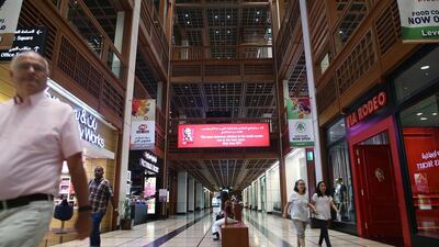 Visitors shop at World Trade Centre Mall in Abu Dhabi. Ravindranath K / The National