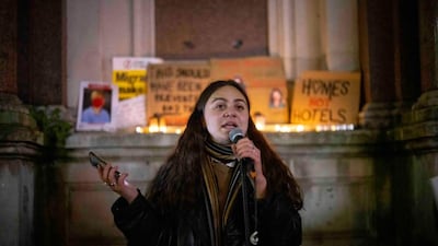 Sasha Haddad, who has organised protests in Brighton highlighting the issue of missing child migrants. Photo: Sasha Haddad
