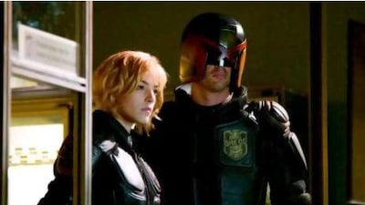 Olivia Thirlby and Karl Urban. Courtesy Lionsgate