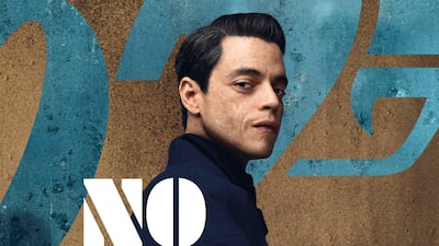 'No Time To Die' poster featuring Rami Malek.