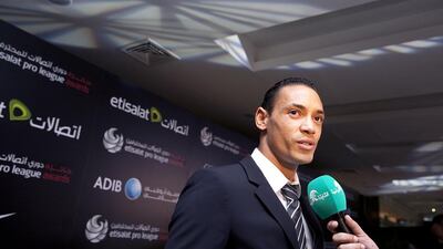 Ricardo Oliviera talks to media before the Etisalat Pro League Awards ceremony on Sunday, May 26, 2013, at the Abu Dhabi National Exhibition Center in Abu Dhabi. Silvia Razgova / The National