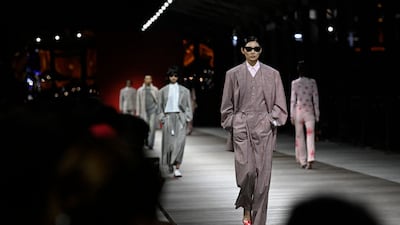 The brand presented its show on a riverfront runway