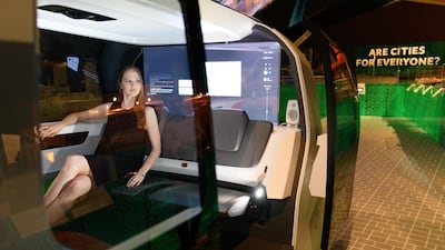 The Sedric Volkswagen driverless concept pod. In future, such vehicles could be commonplace in the world's cities. Leon Neal/Getty