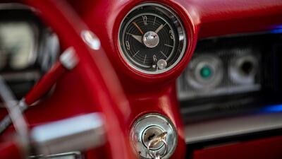 The interior of a 1959 Cadillac Coupe DeVille. AFP