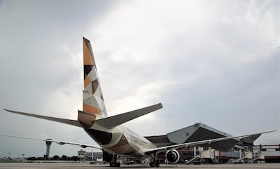 The Etihad Boeing 777-300ER touched down in Havana after a 21 hour and 25 minute journey from Abu Dhabi. Courtesy Etihad