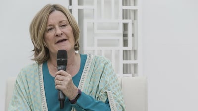 Isobel Abulhoul, the chief executive of the Emirates Literature Foundation and founder of the Emirates Airline Festival of Literature, says she spends a good portion of her day reading. Antonie Robertson / The National