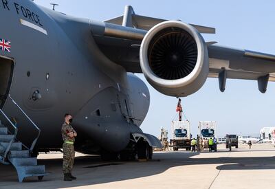 Britain provided aid to Beirut after the explosion in 2020. Photo: Royal Air Force