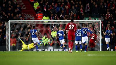 04/12/19 Liverpool 5 Everton 2. Getty