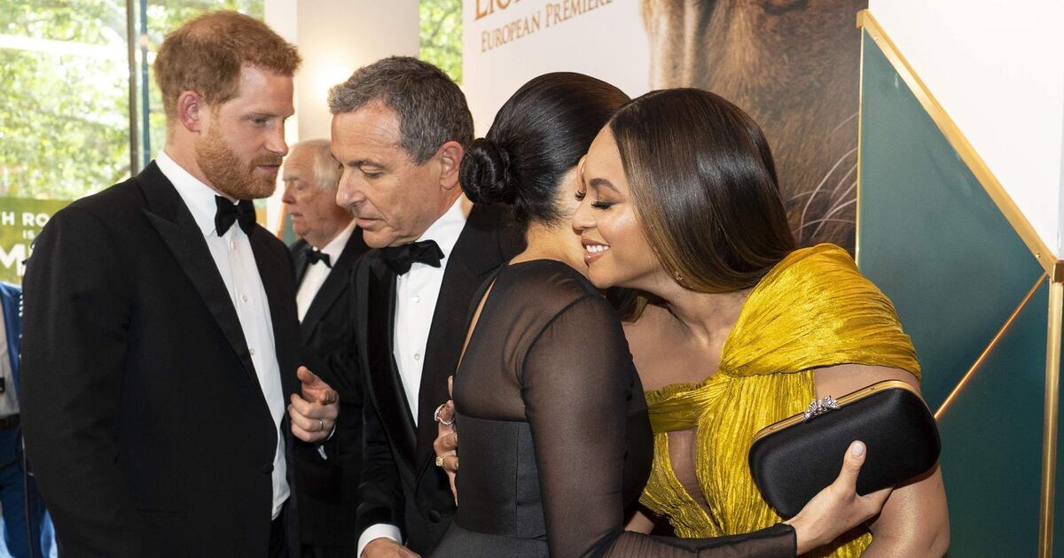 Meghan and Beyonce's hug and 24 other photos from 'The Lion King ...