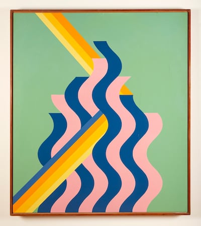 Mohamed Melehi's 'Flame' (1975). Courtesy the artist and Alserkal Avenue