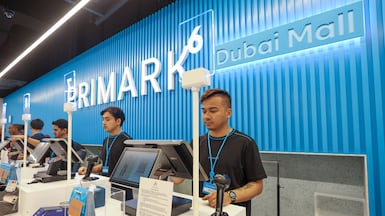 Sneek peek at the new Primark store opening in Dubai Mall in Dubai. Chris Whiteoak / The National