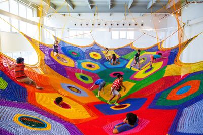 The indoor playground features eight galleries with various activities to keep children engaged. Photo: OliOli