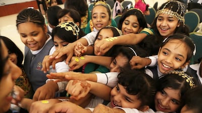 Al Bahar School pupils were among 400 Fujairah youngsters who learnt from the anti-abuse campaign. Pawan Singh / The National